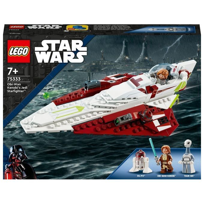 LEGO 75333 - STAR WARS - JEDI STARFIGHTER DI OBI WAN KENOBI - NUOVO - SIGILLATO - Immagine 5