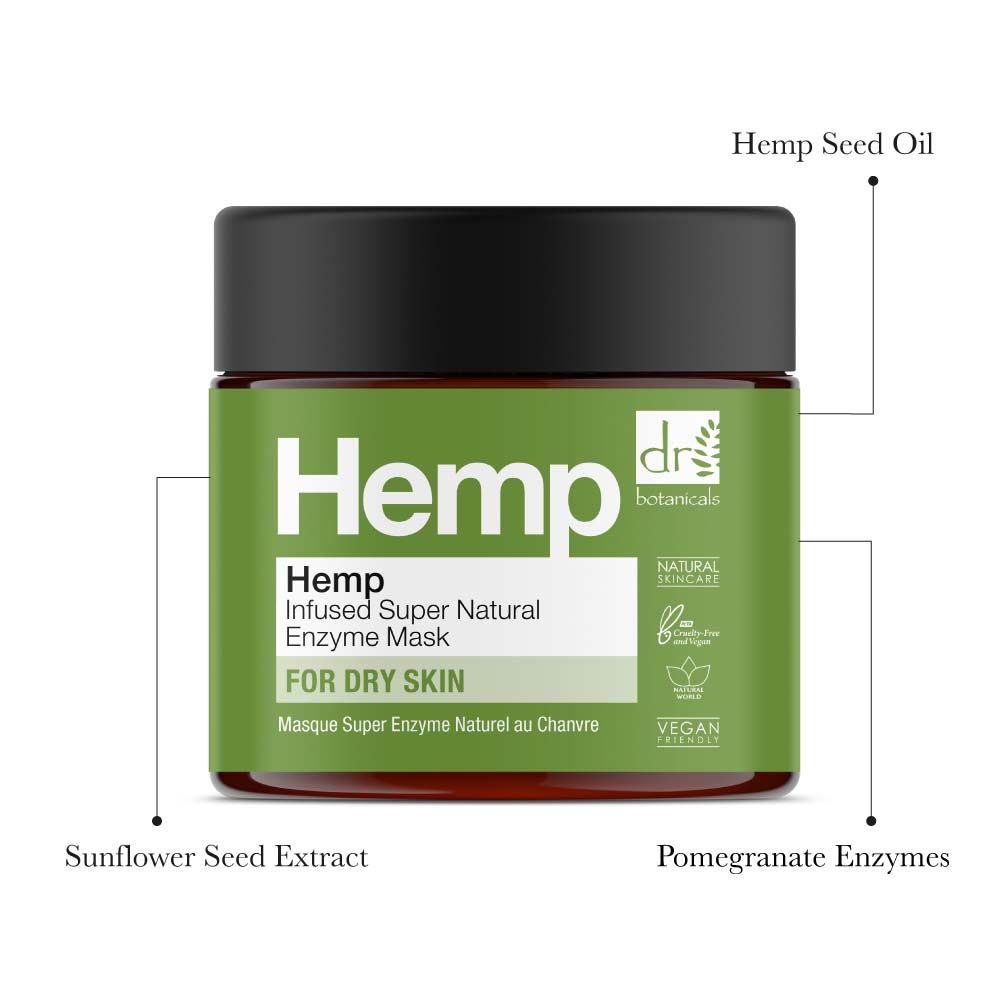 Dr Botanicals Niacinamide & Hemp Infused Super Natural Enzyme Mask
