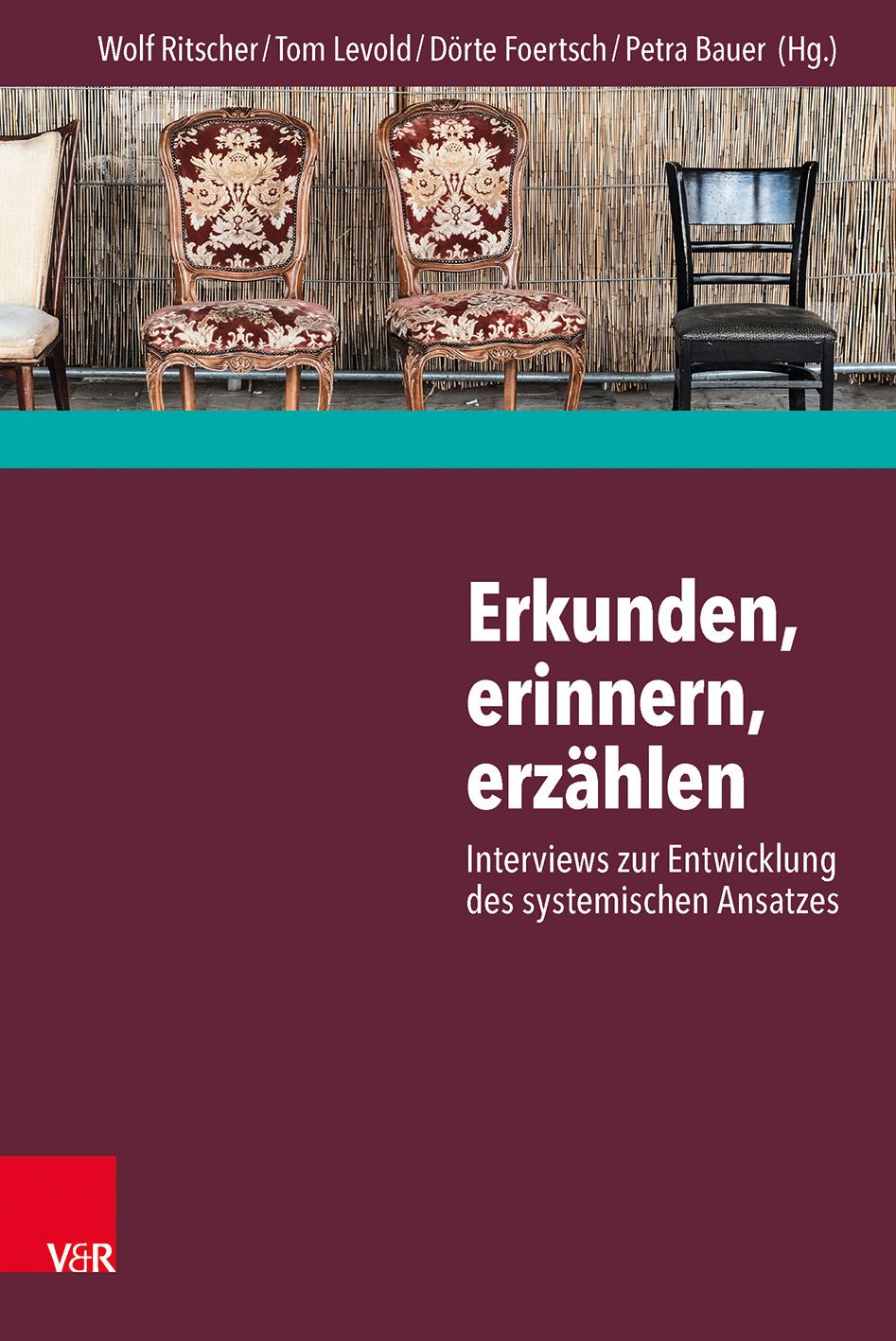 Buchcover: Titel „Erkunden, erinnern, erzählen“. Autoren: Wolf Ritscher, Tom Levold, Dörte Foertsch, Petra Bauer. Verlag V&R.