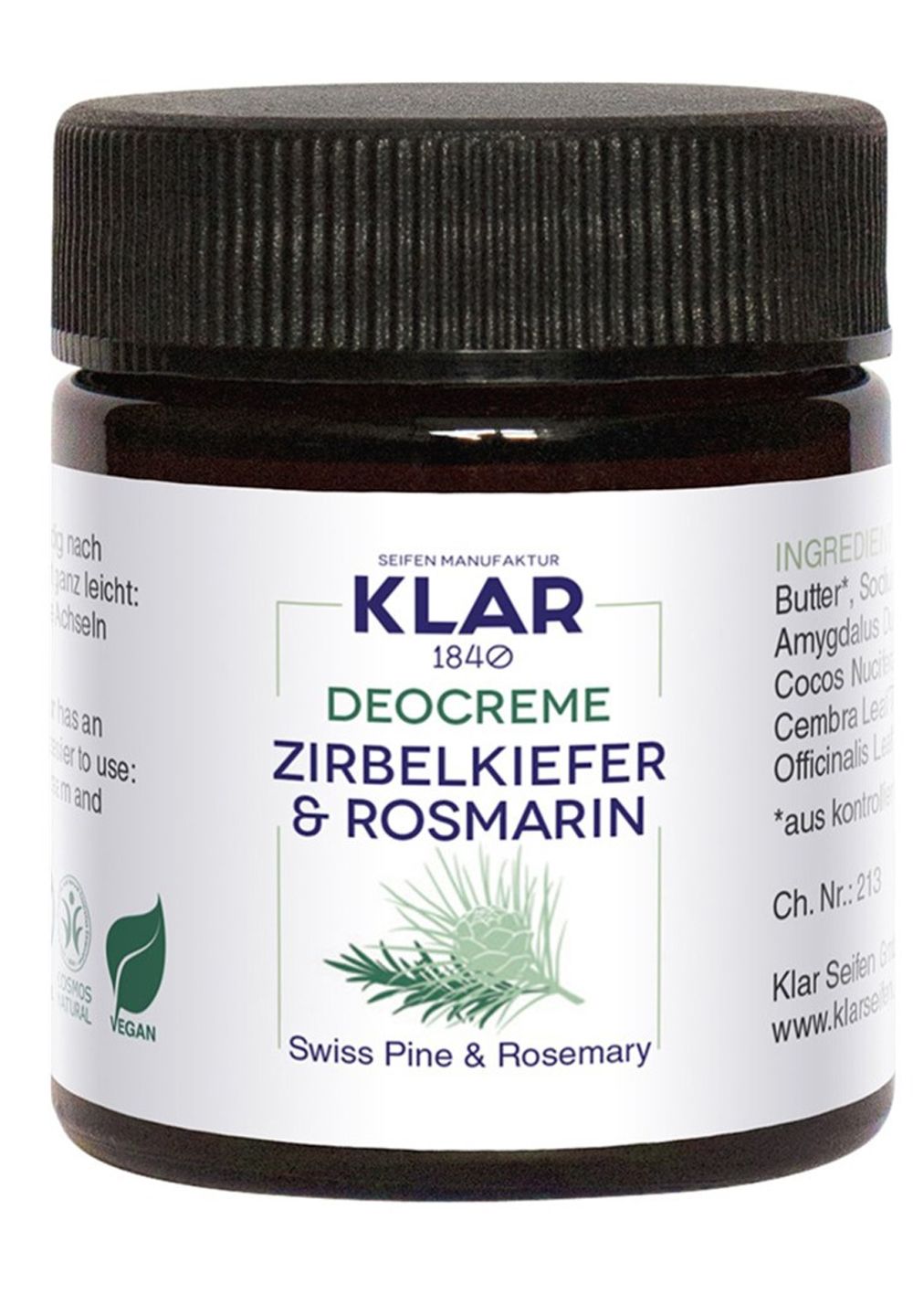 Deo Creme Zirbelkiefer & Rosmarin