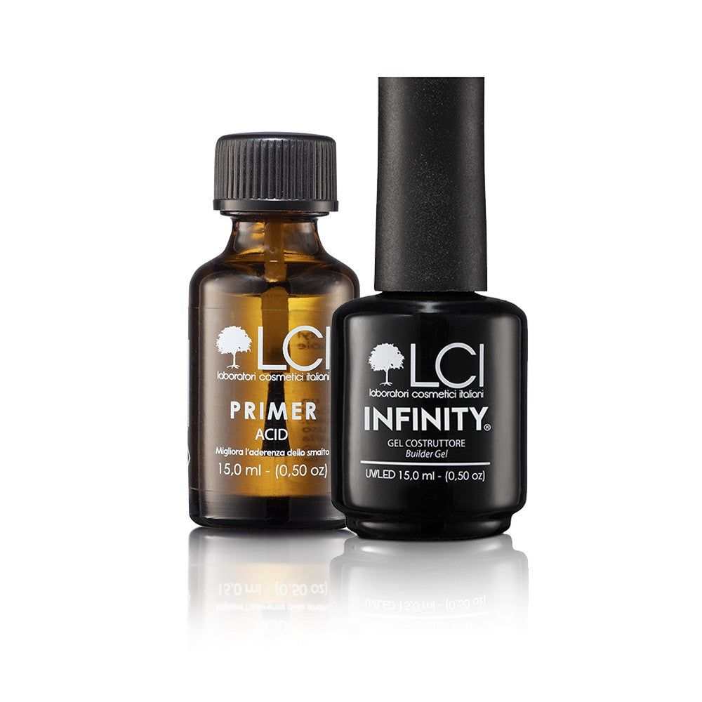 LCI Cosmetics - Combo Pack: Infinity Builder Gel 15 ml + Acid Primer 15 ml