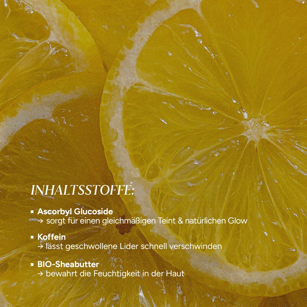 JUNGLÜCK Vitamin C Augencreme - gegen Augenringe & dunkle Schatten