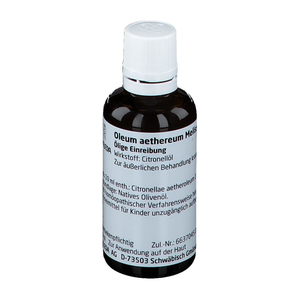 Oleum Aethereum Melissae Indicum 10 %