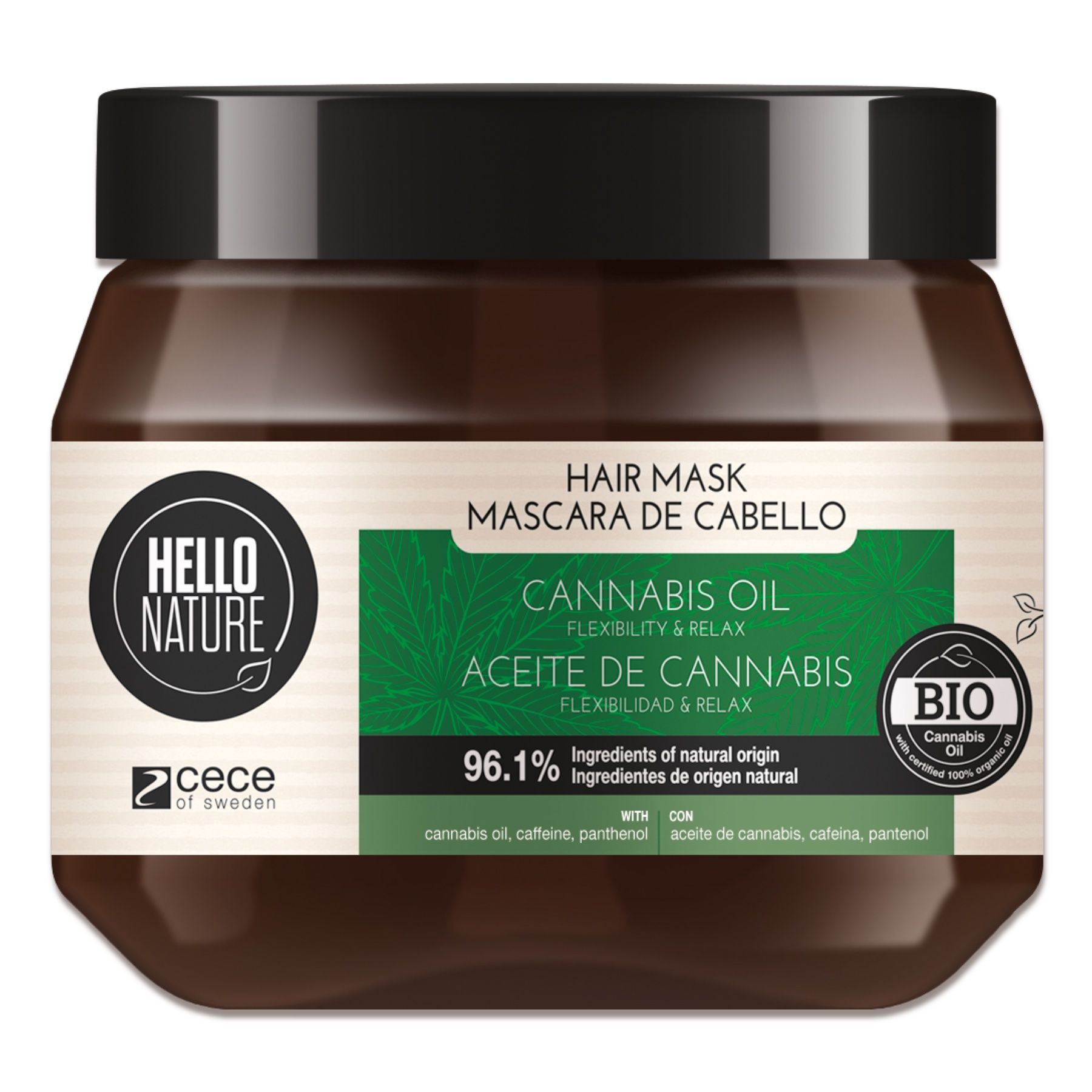 Hello Nature Haarmaske Repair Intensivpflege für Kopfhaut Hanföl 1x250 ml Haarkur