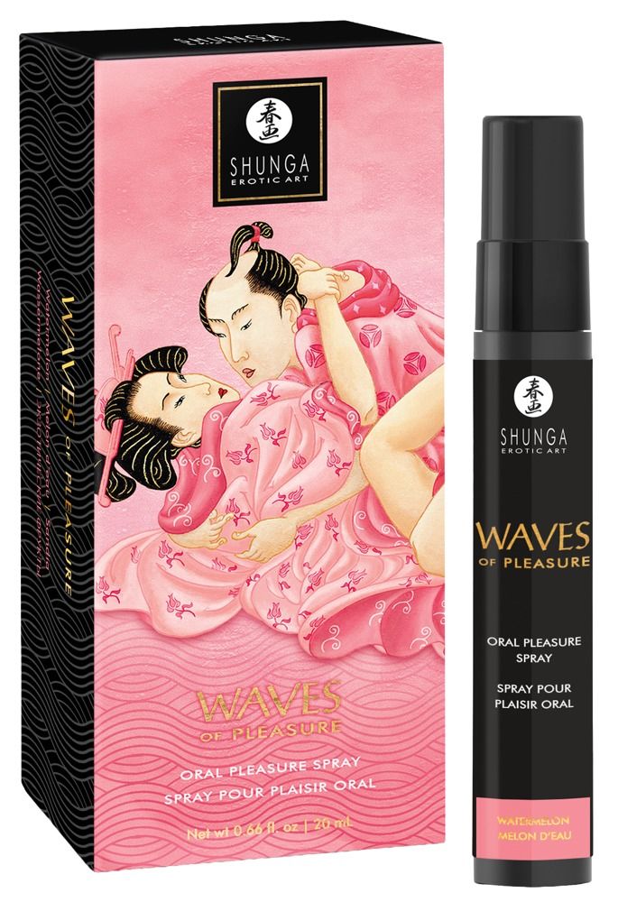 Shunga Erotic Art Waves of Pleasure Oral Pleasure Spray, 20ml, mit Wassermelone.