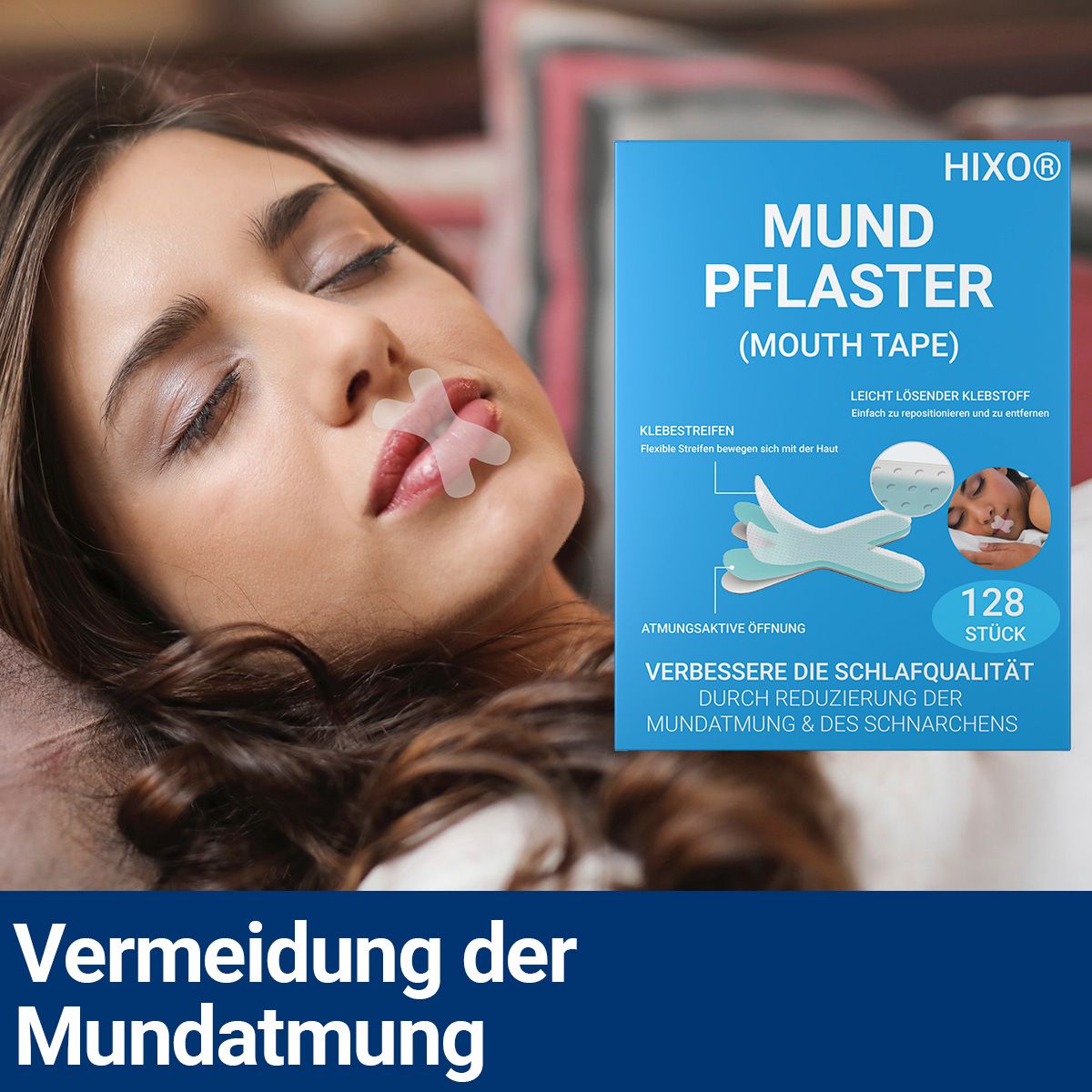 HIXO Mundpflaster Anti-Schnarchen