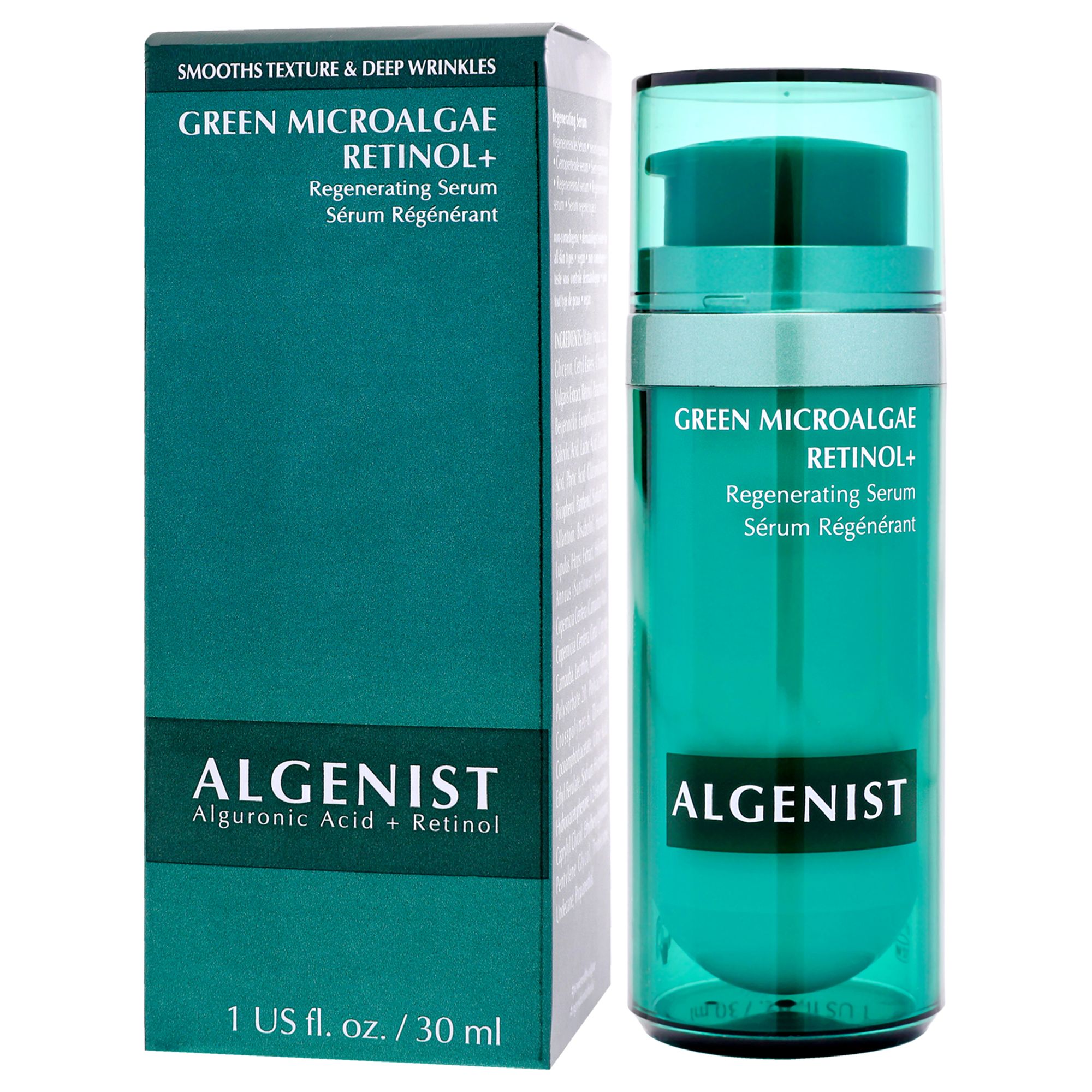 Green Microalgae Retinol Plus Regenerating Serum von Algenist