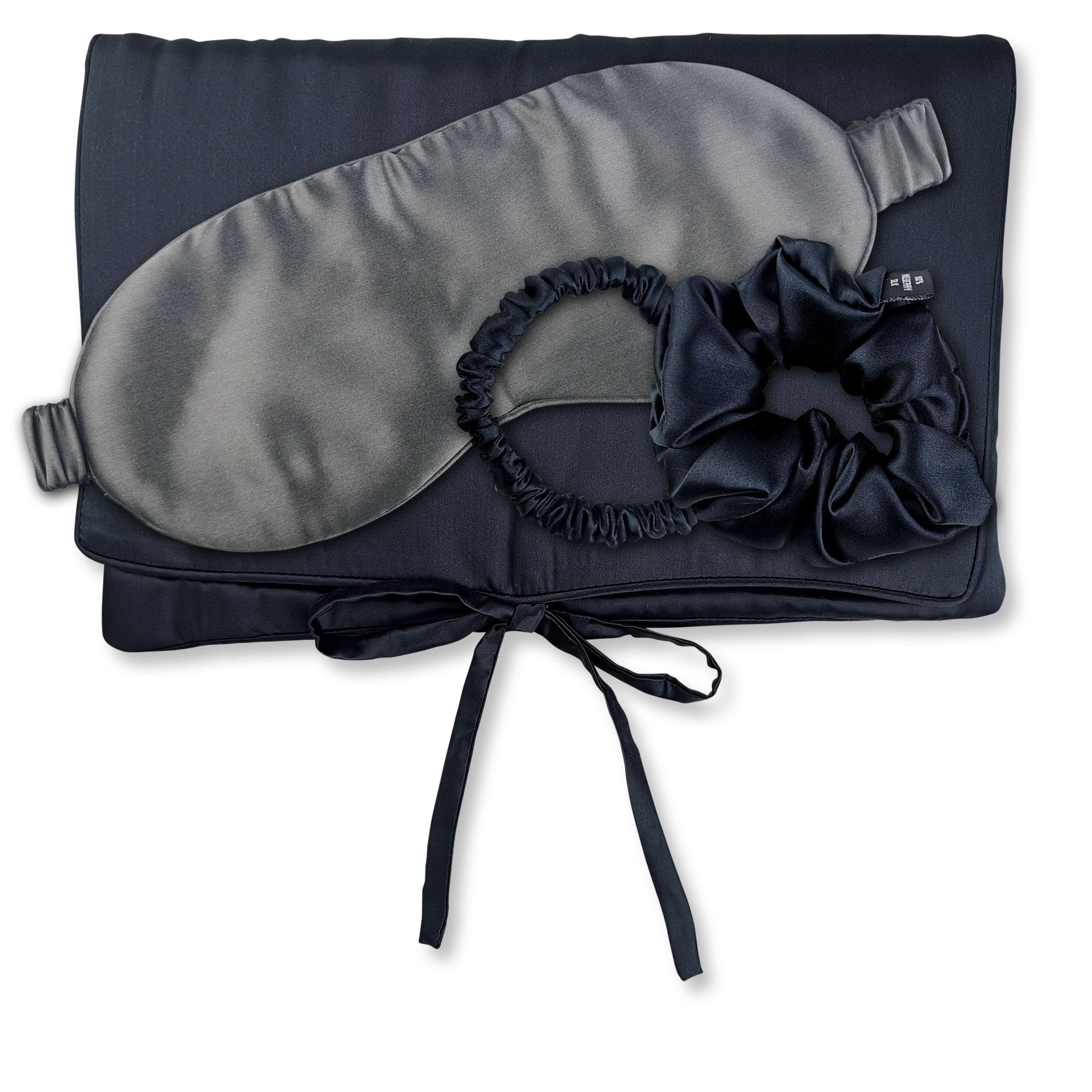 AILORIA TRAVEL SET HAIR - Borsa di seta, maschera da notte, Scrunchie S e Scrunchie M