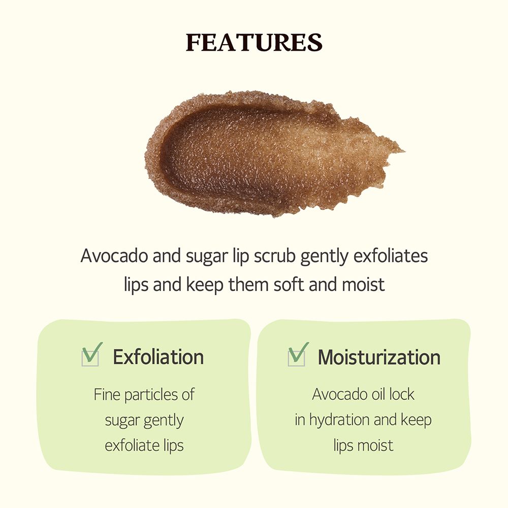 SKINFOOD Avocado & Sugar Lip Scrub