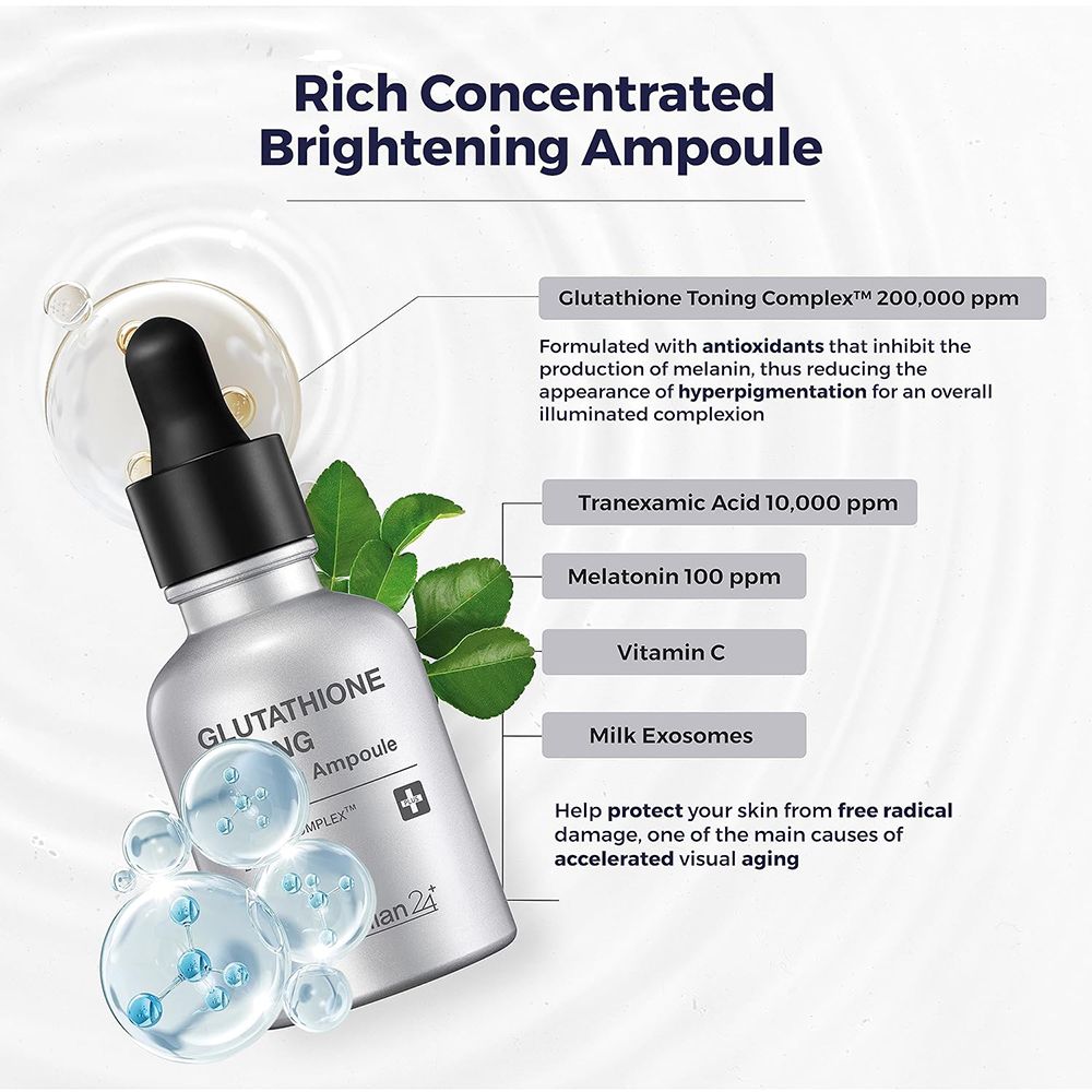 CENTELLIAN24 Glutathione Toning Boosting Ampoule – Aufhellendes Gesichtsserum für strahlende Haut