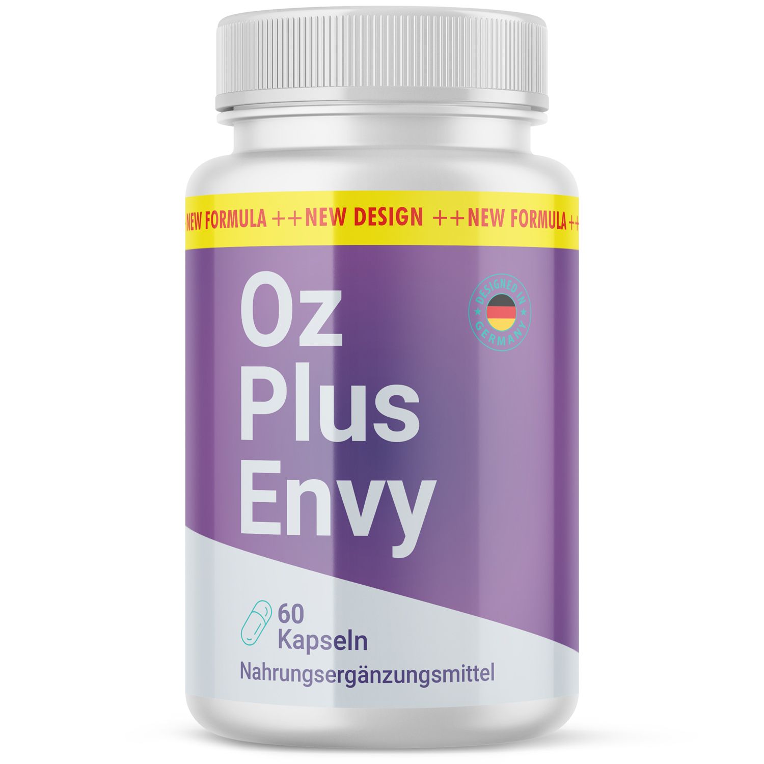 Flasche Oz Plus Envy Kapseln, 60 Stück, Nahrungsergänzungsmittel.