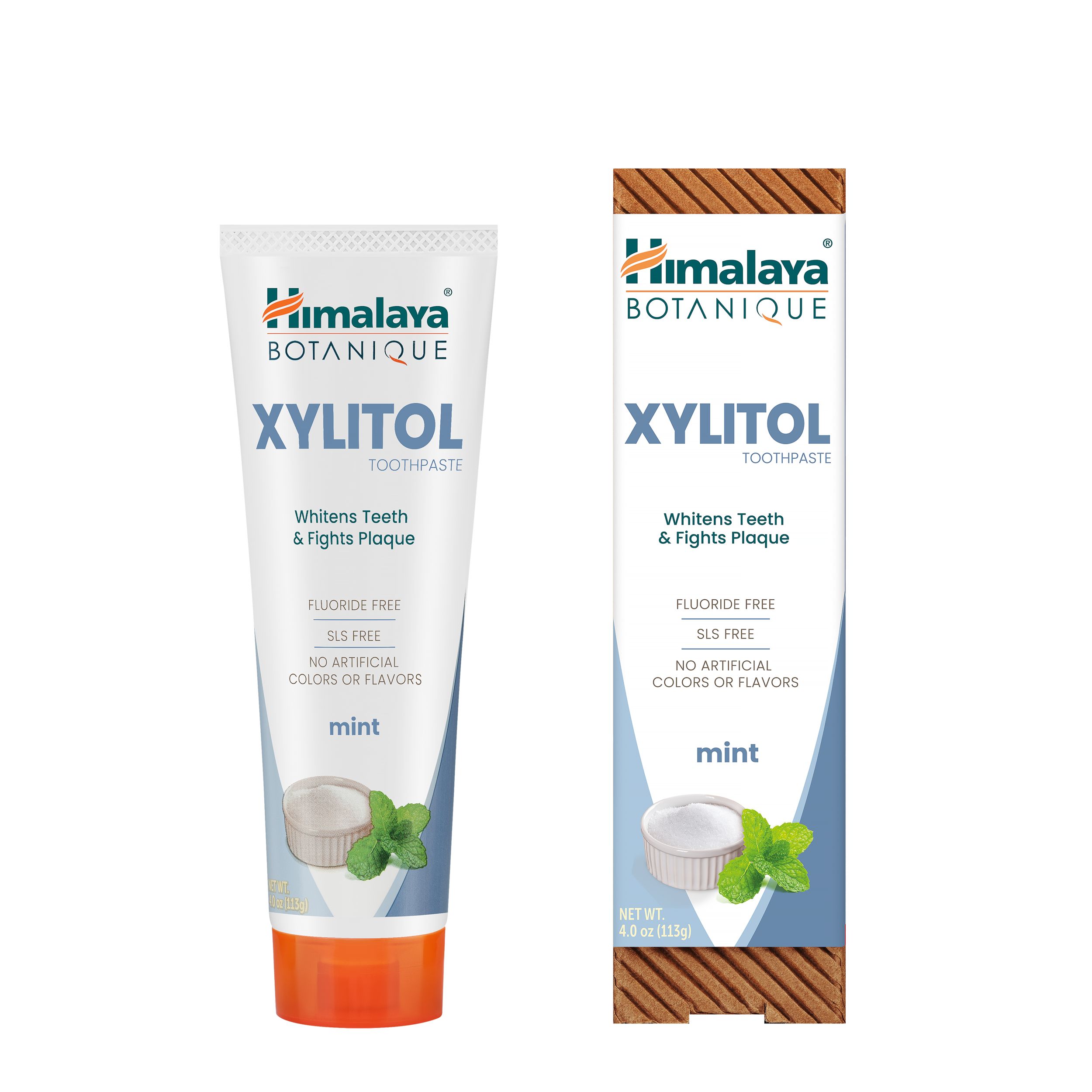 Himalaya Botanique Dentifricio Xilitolo alla Menta, Senza Fluoro Vegano