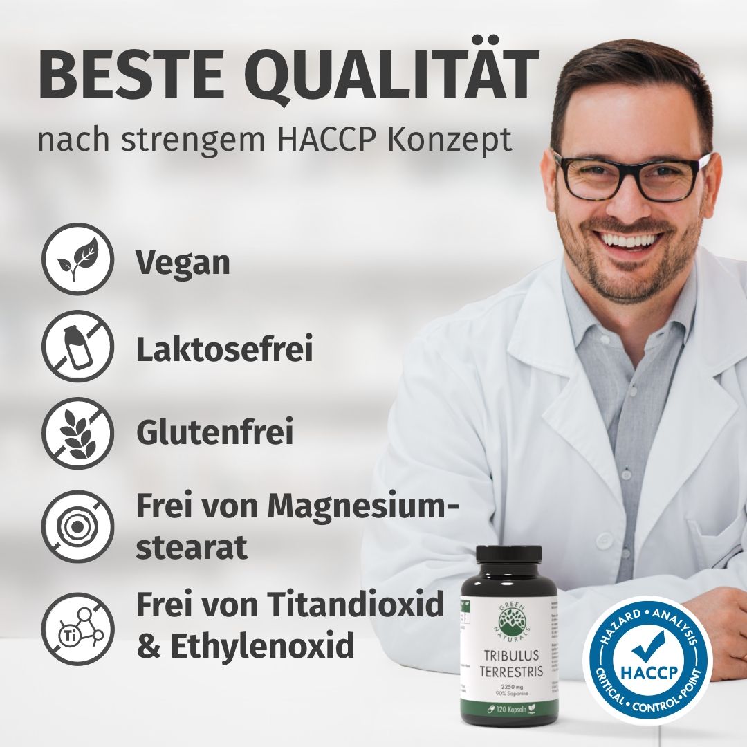 GREEN NATURALS Tribulus Terrestris 2.250 mg vegan