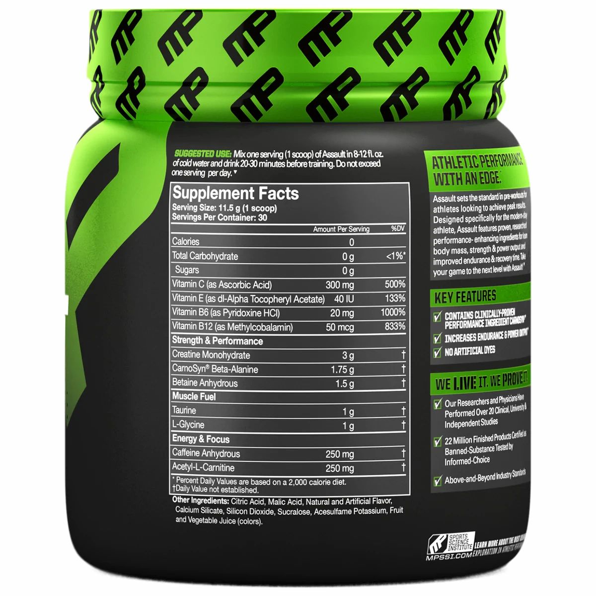 MusclePharm Assault Energy + Endurance - Strawberry Ice