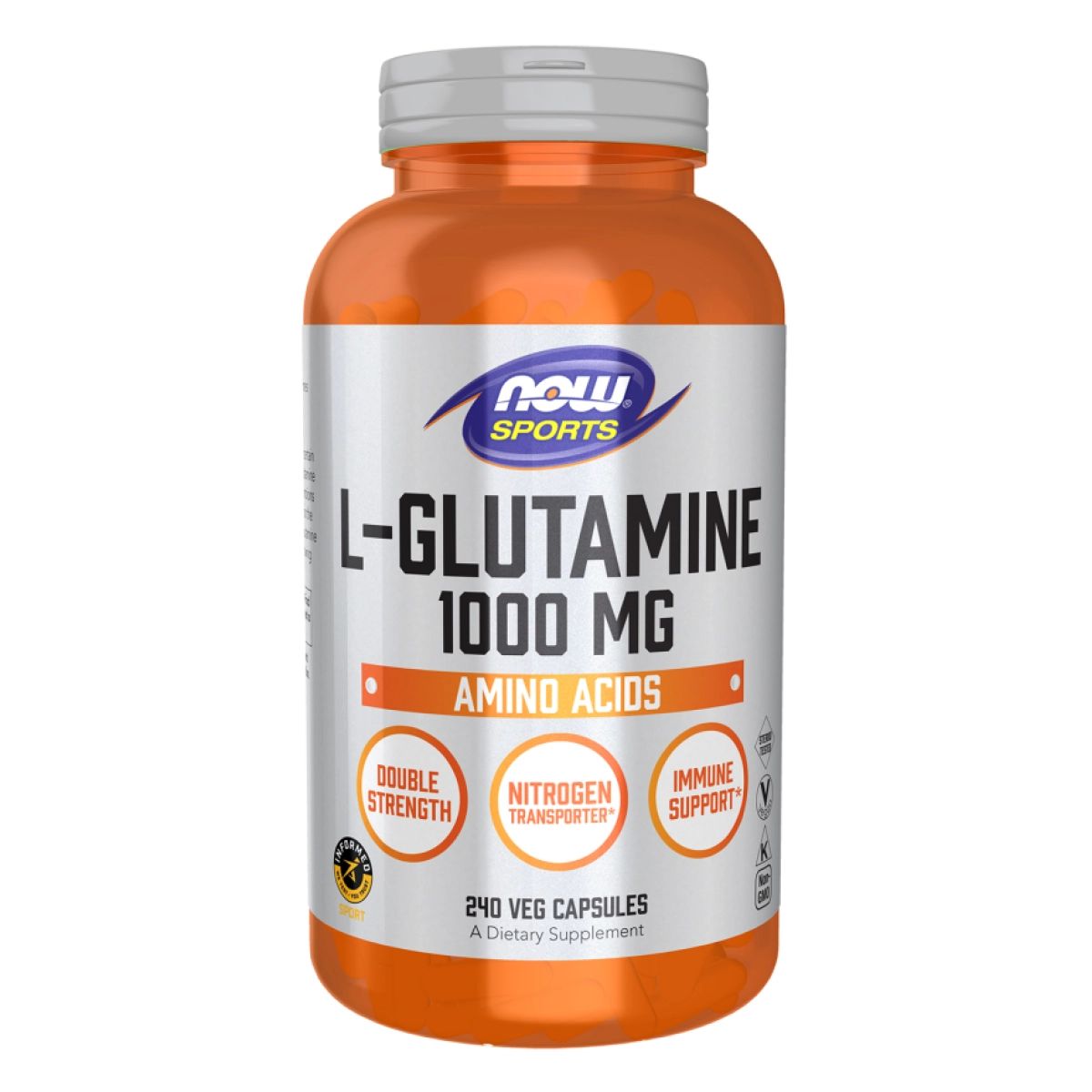 NOW Foods L-Glutamin 240 St Kapseln