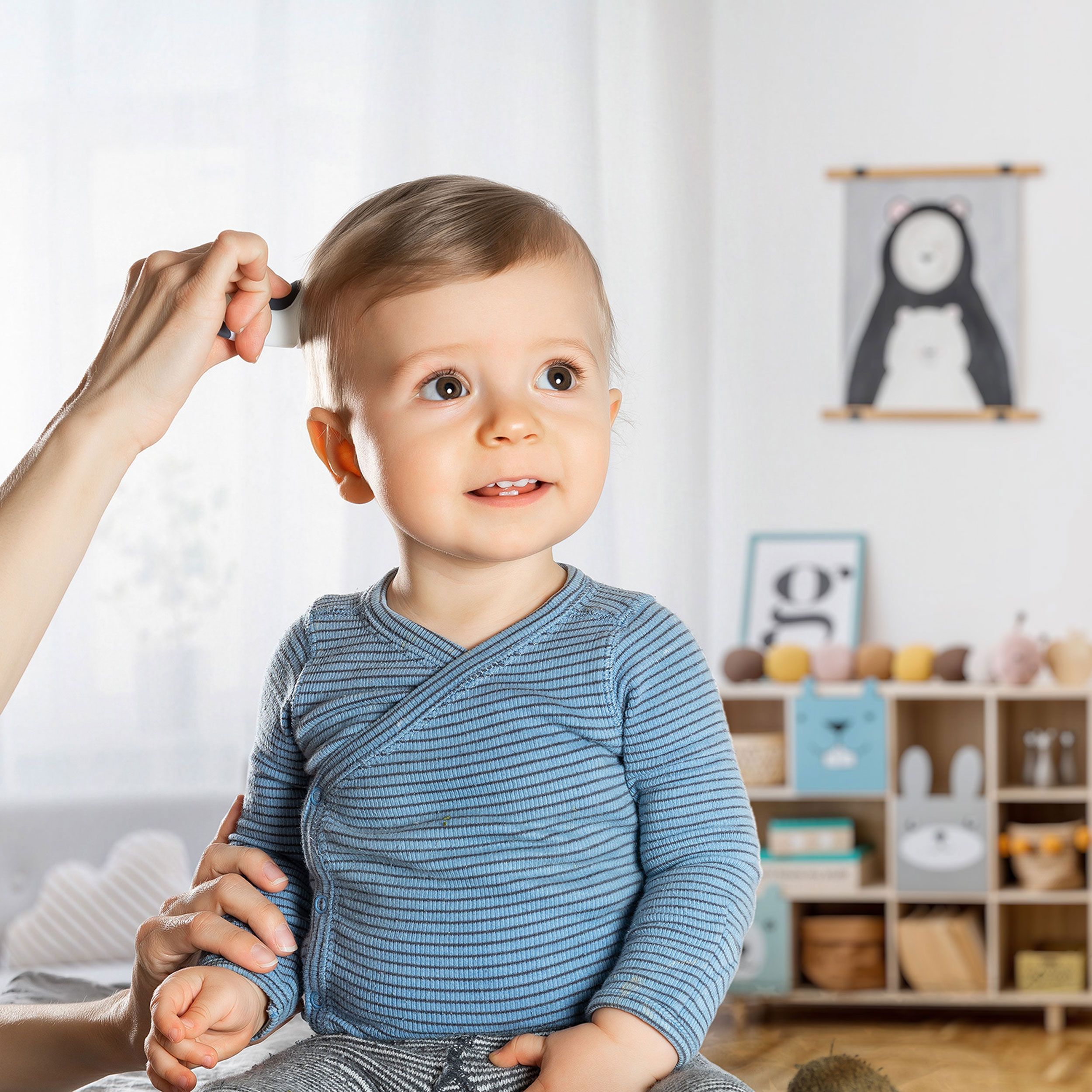 reer BabyCare Haarpflege-Set, 2-tlg., Bürste, Kamm, Haarbürste, Naturborsten