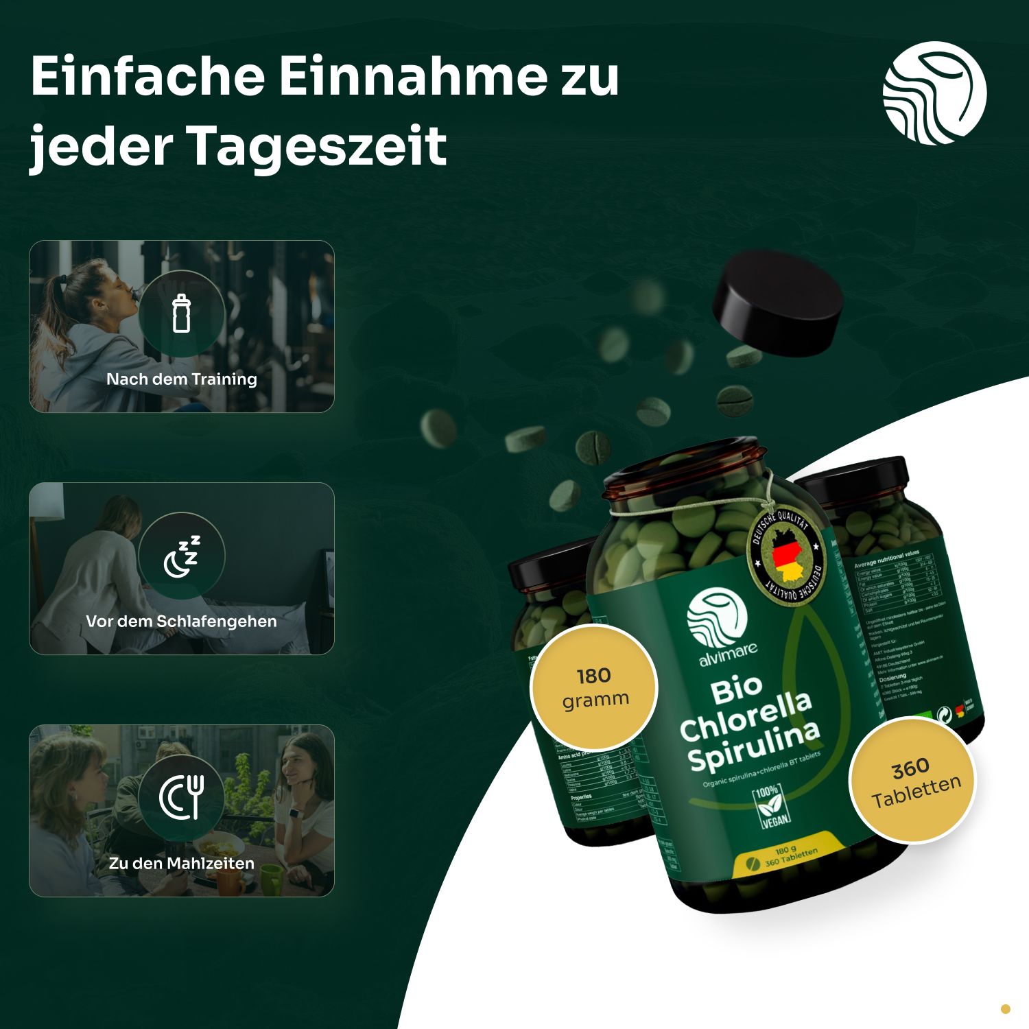 Alvimare Bio Spirulina & Chlorella Presslinge