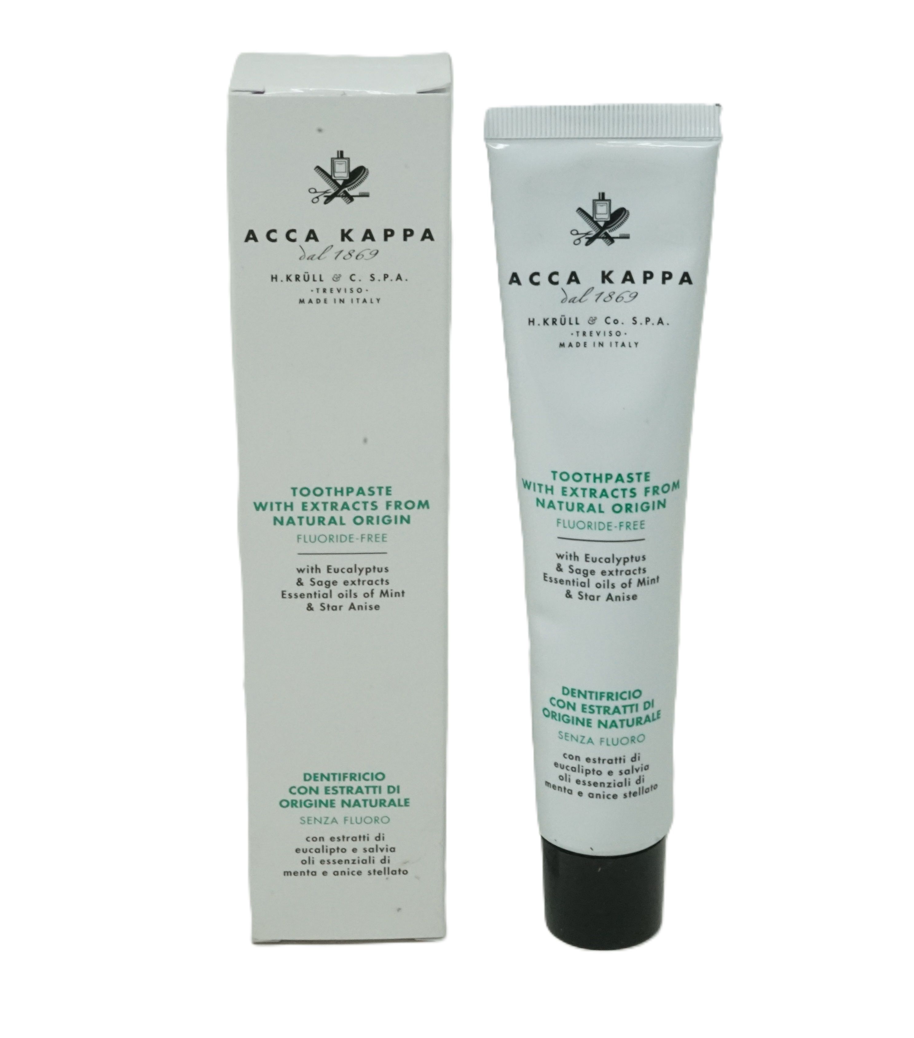 Acca Kappa, Natural Toothpaste Flouride Free