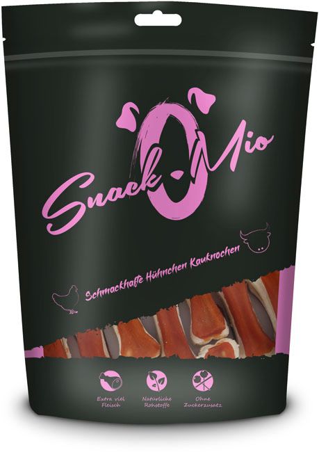 SnackOMio - Schmackhafte Hühnchen Kauknochen