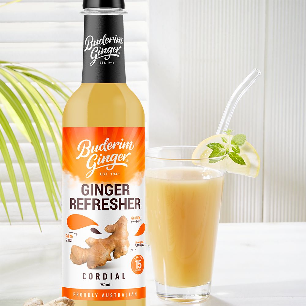 Buderim Ginger Ingwer Refresher 0,75 l Sirup