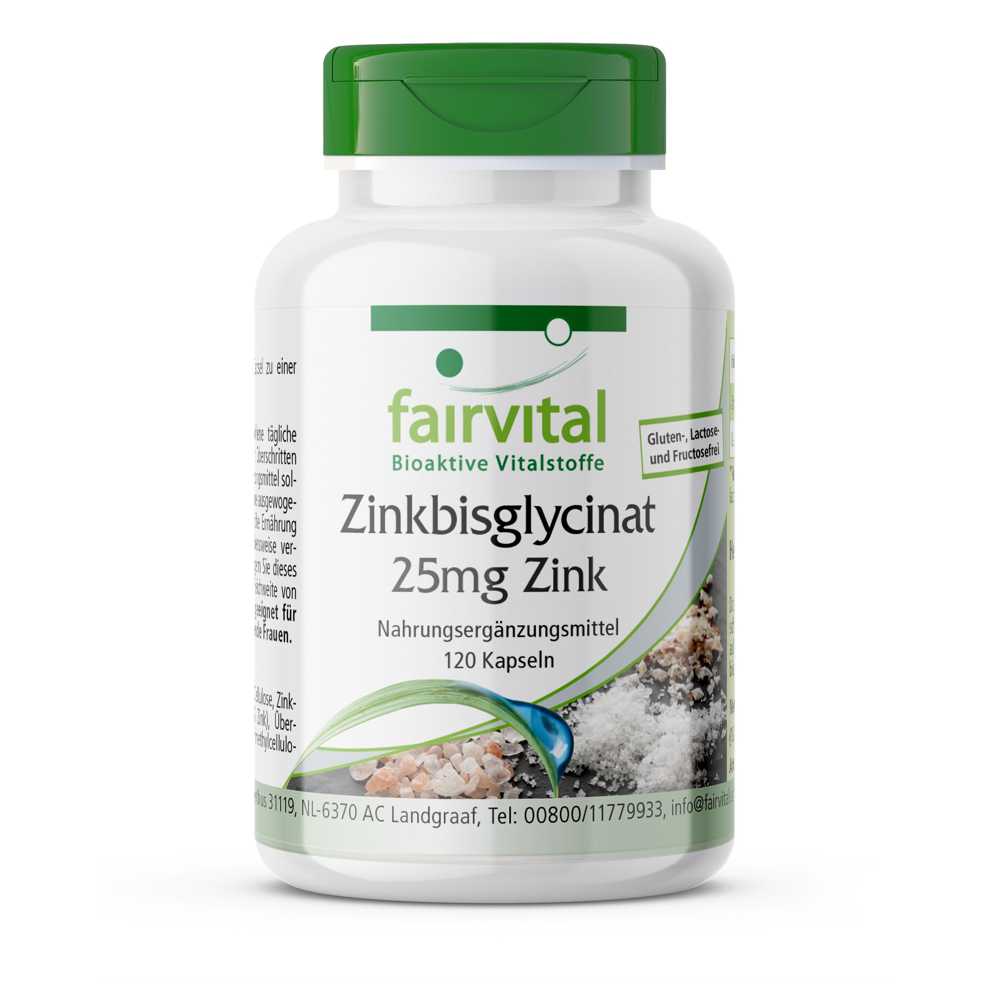 Fairvital | Zinkbisglycinat mit 25mg Zink 120 St