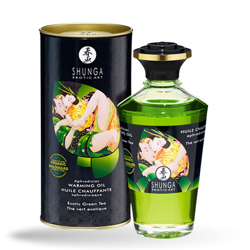Massageöl mit Aroma Grüner Tee - Shunga 100 ml