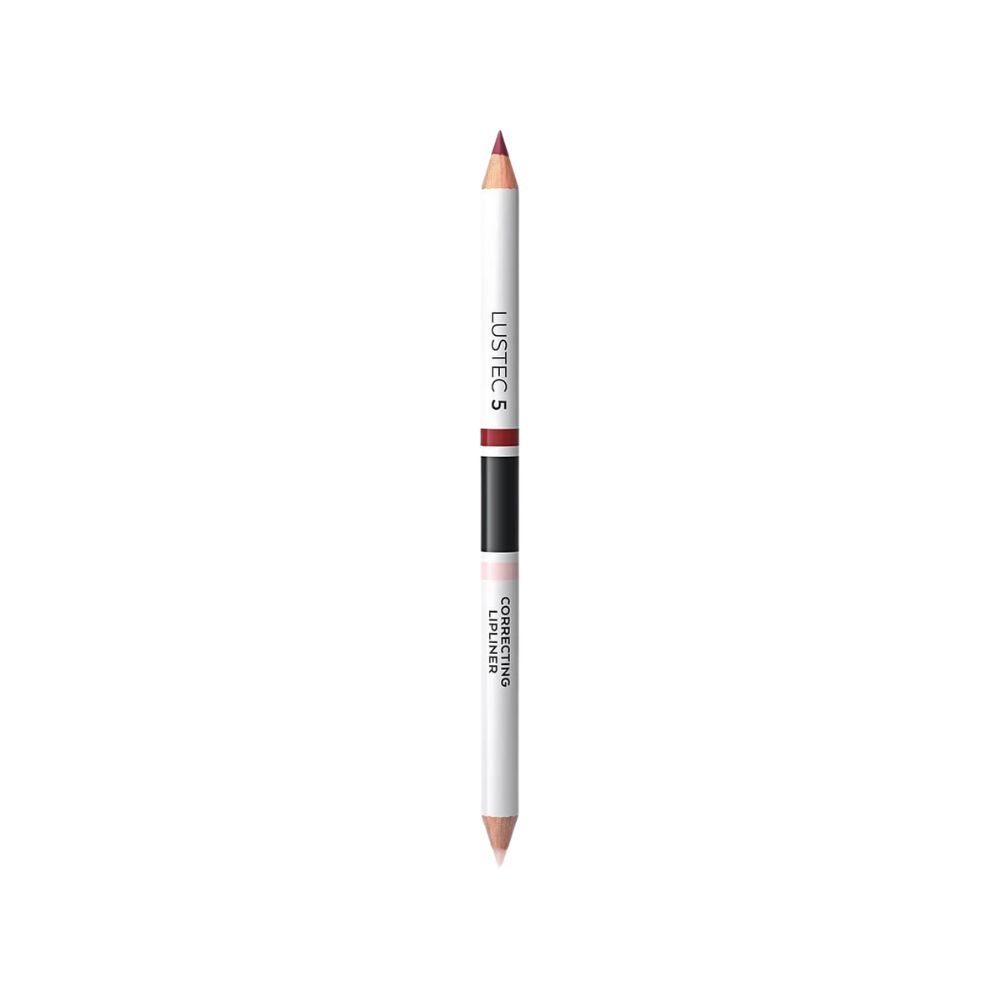 Doppelstift für Lippenkonturierung mit rotem und hellem Rosaton.
