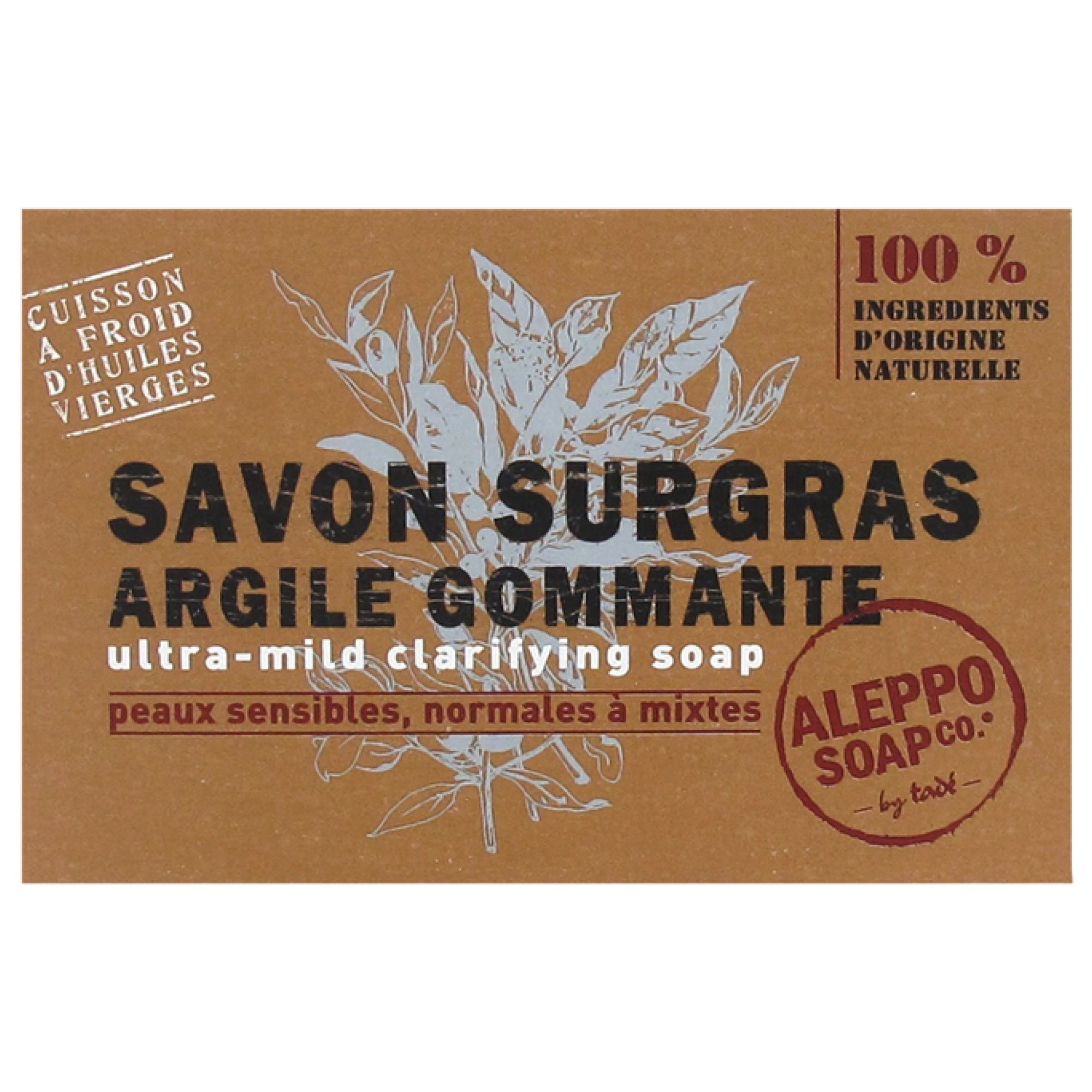 Tadé Rückfettende Tonerde Peeling-Seife 9x3,8x5,9 cm