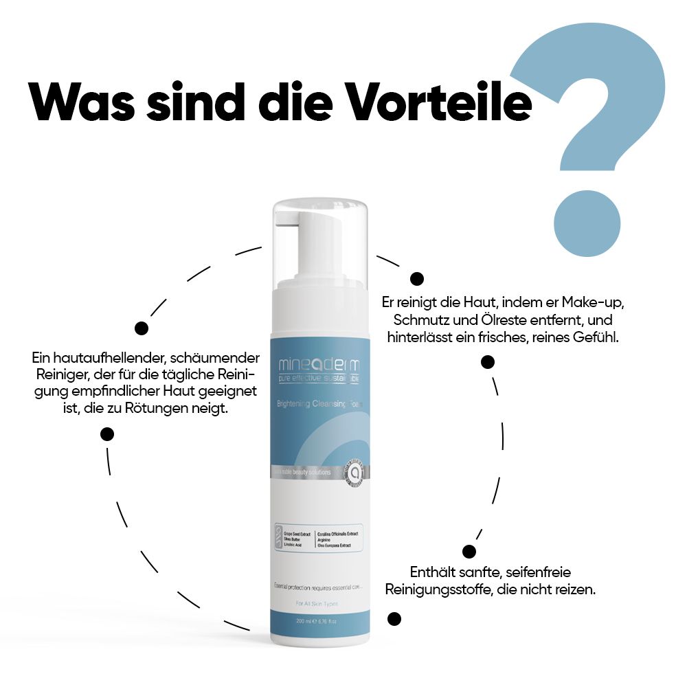 Mineaderm Brightening Cleansing Foam