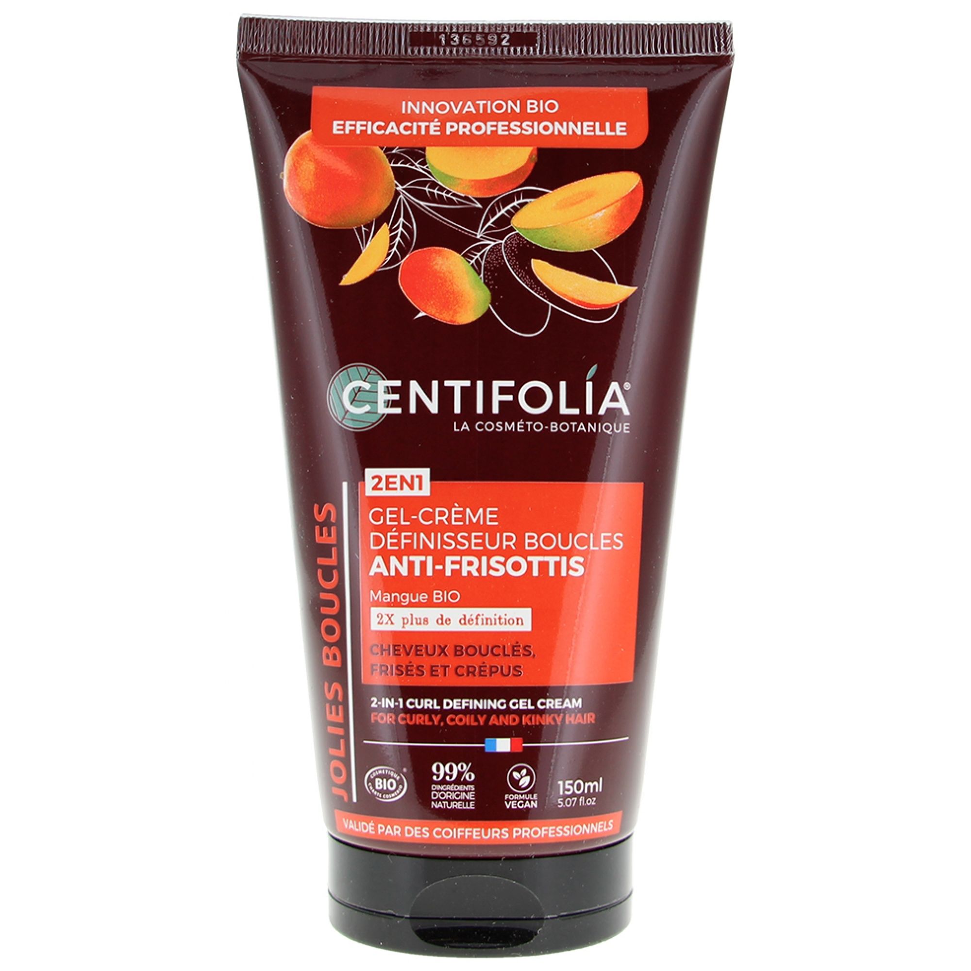 Centifolia Anti-Frizz 2in1 Bio Locken-Definitions-Creme-Gel 1 4,7x7,7x14,5 cm