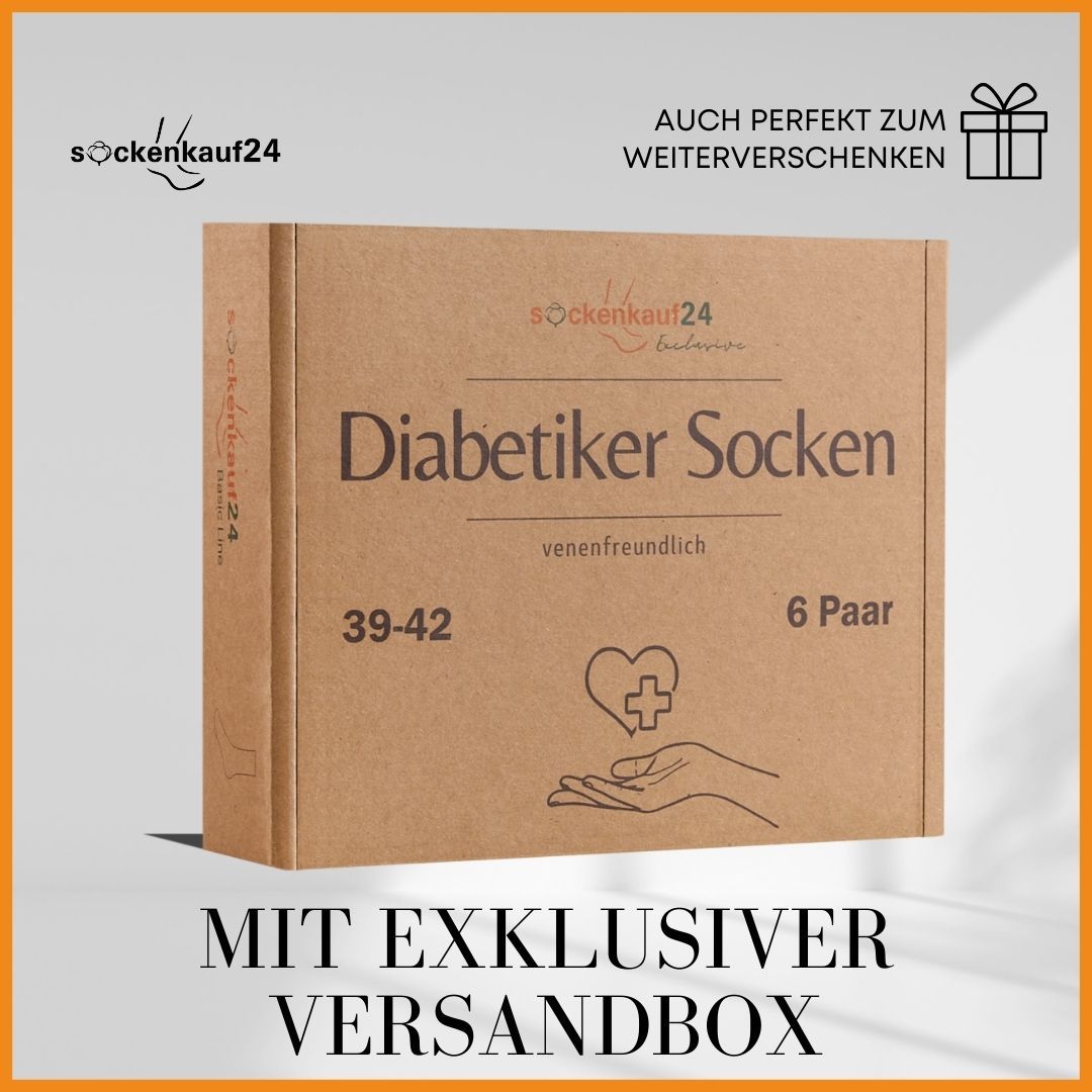 Diabetiker Socken mit Komfortbund für Damen und Herren