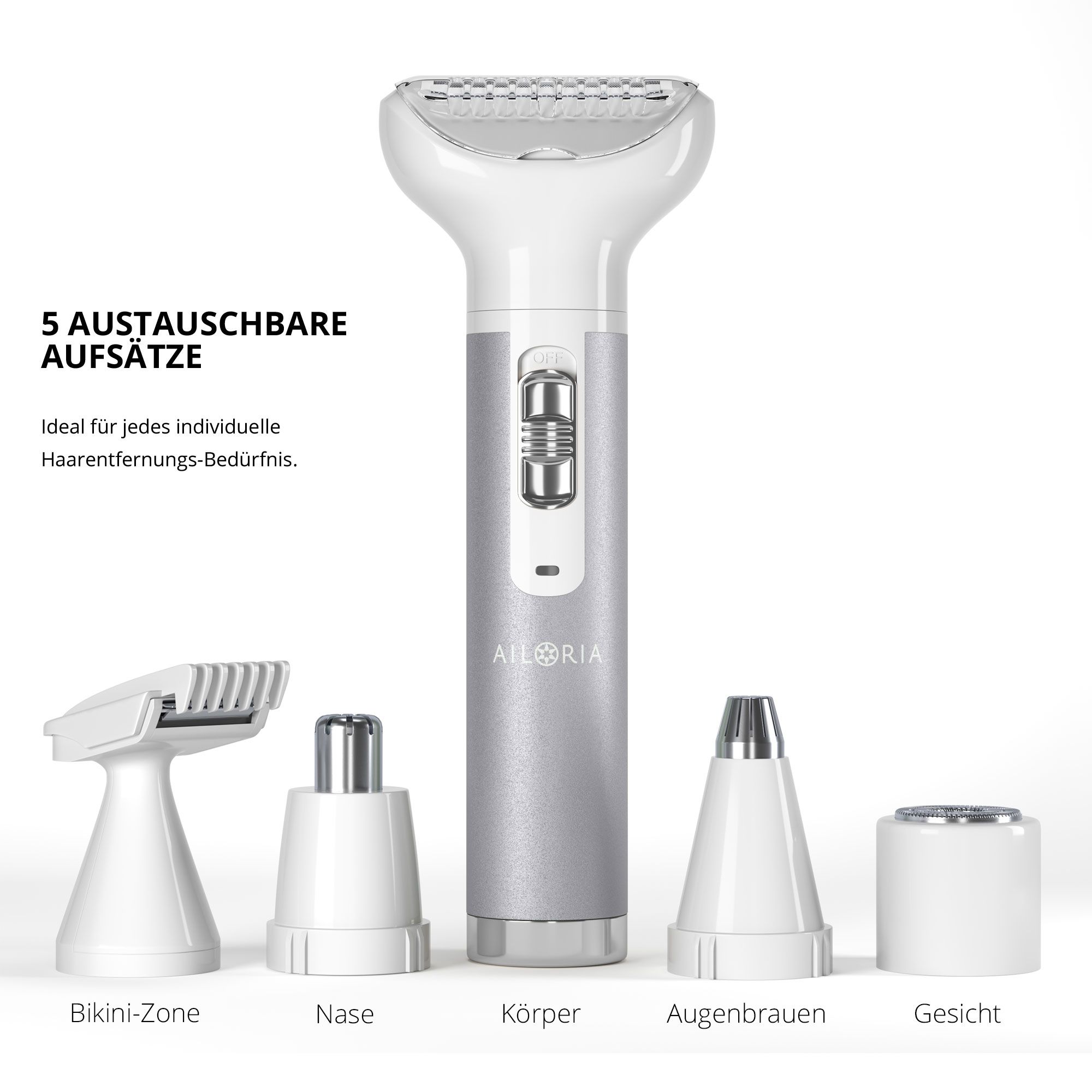 AILORIA EVAPORE PRO Set mit 5 Scherköpfen