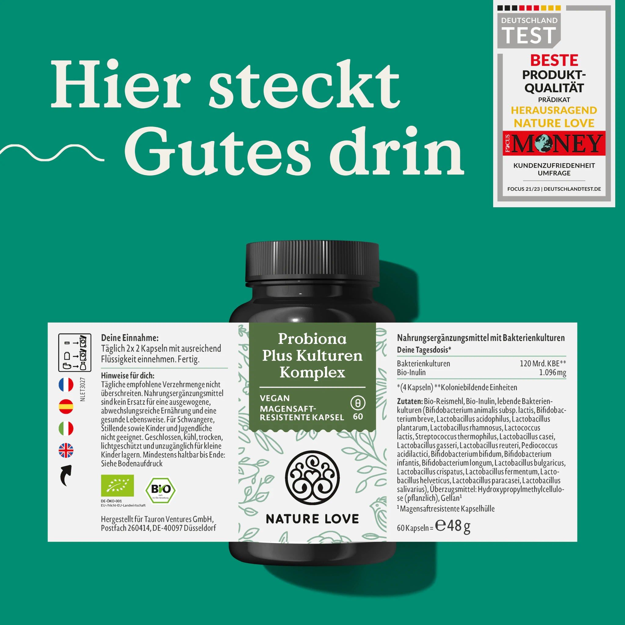NATURE LOVE® Probiona Plus Kulturen Komplex