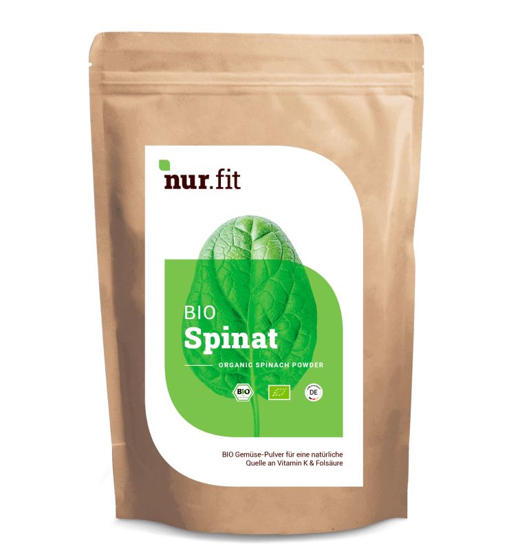 nur.fit BIO Spinat Pulver