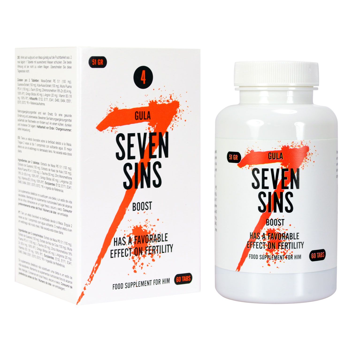 Morningstar Seven Sins Boost 60 Tabletten 51 g