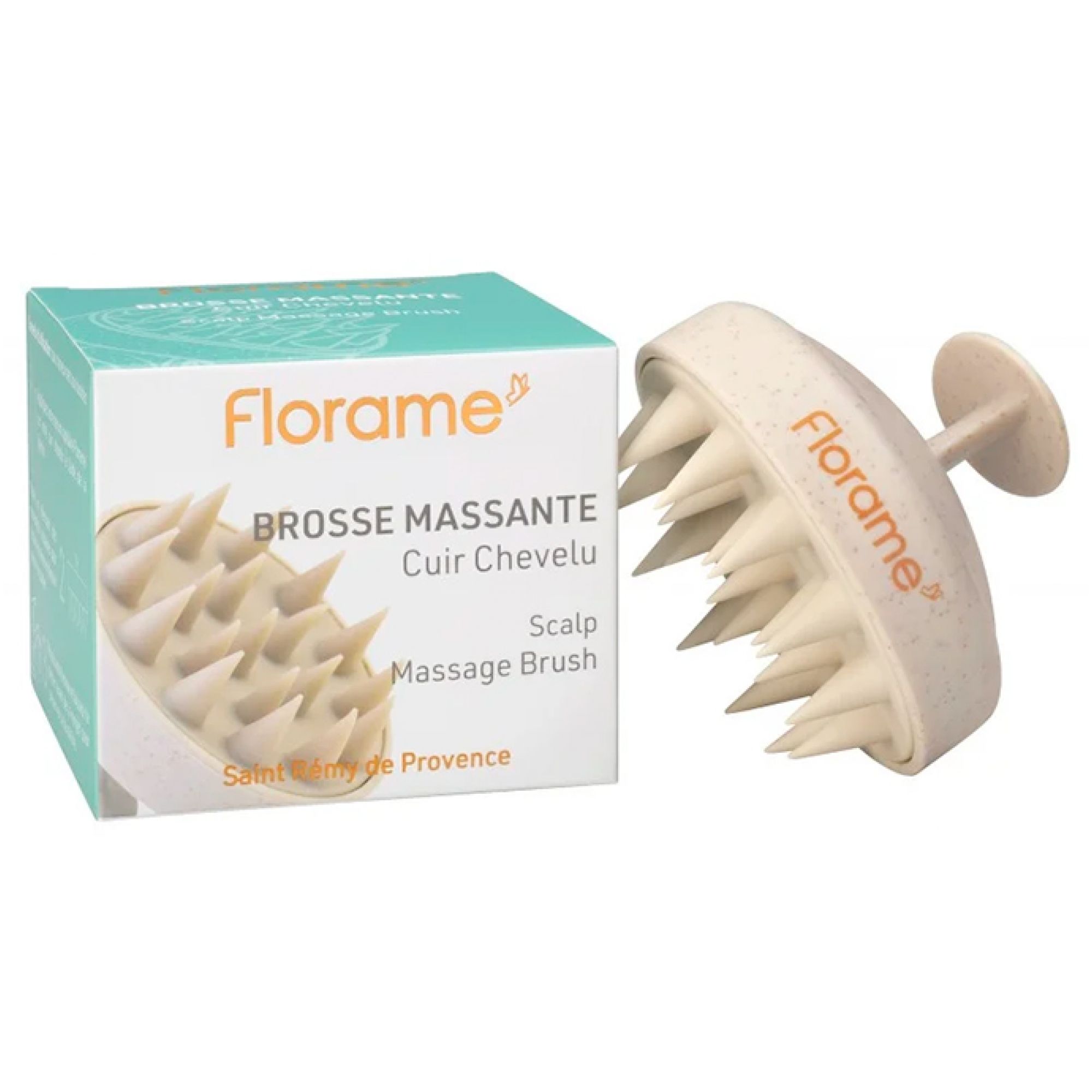 Florame Kopfhaut-Massagebürste 8,4x8,4x7 cm