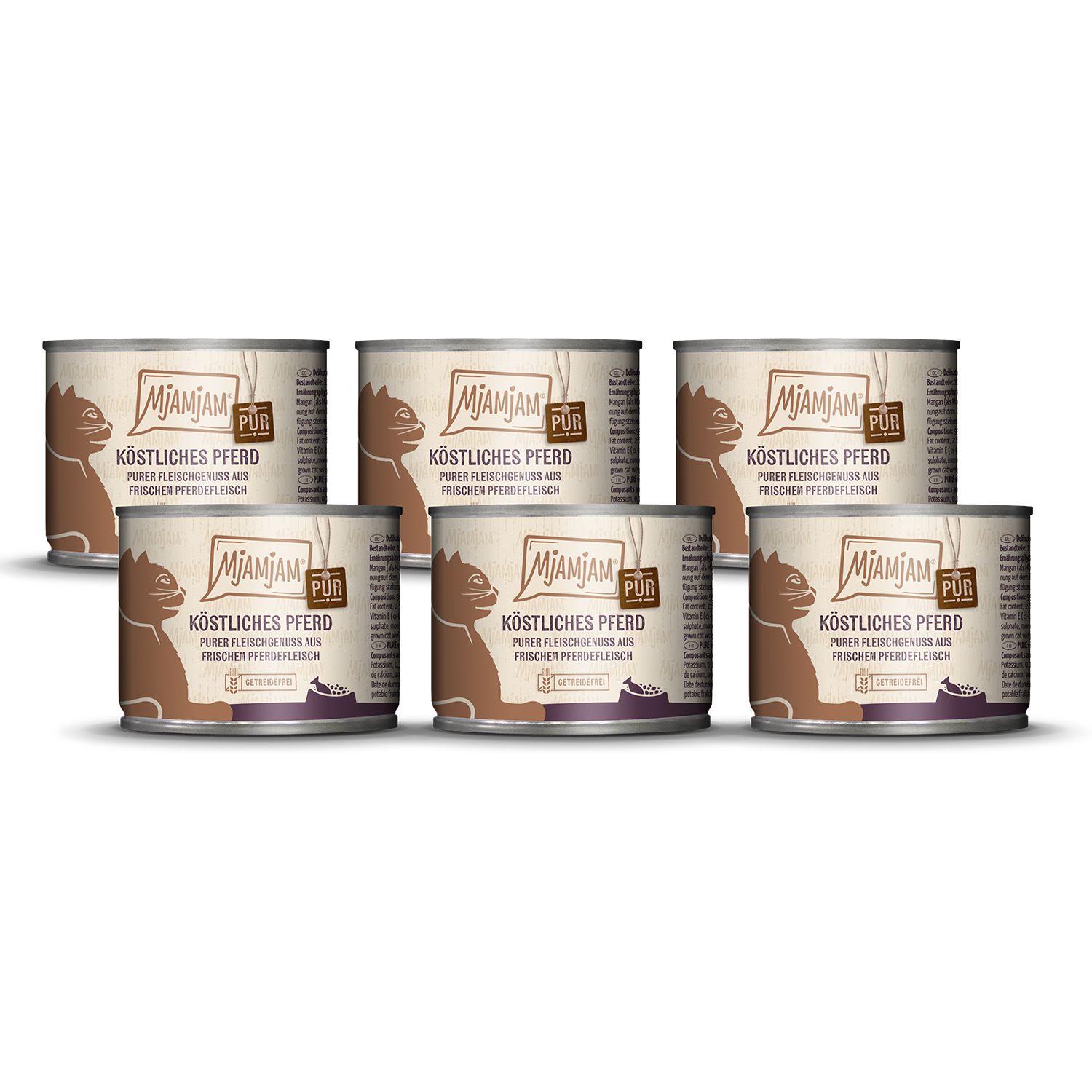 MjAMjAM - Purer Fleischgenuss köstliches Pferd pur 6x200 g Futter
