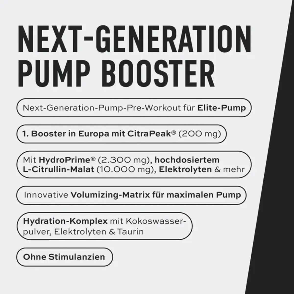ESN Crank Pump Pro 2.0: Next-Generation Pump Booster. Informationen zu Inhaltsstoffen.