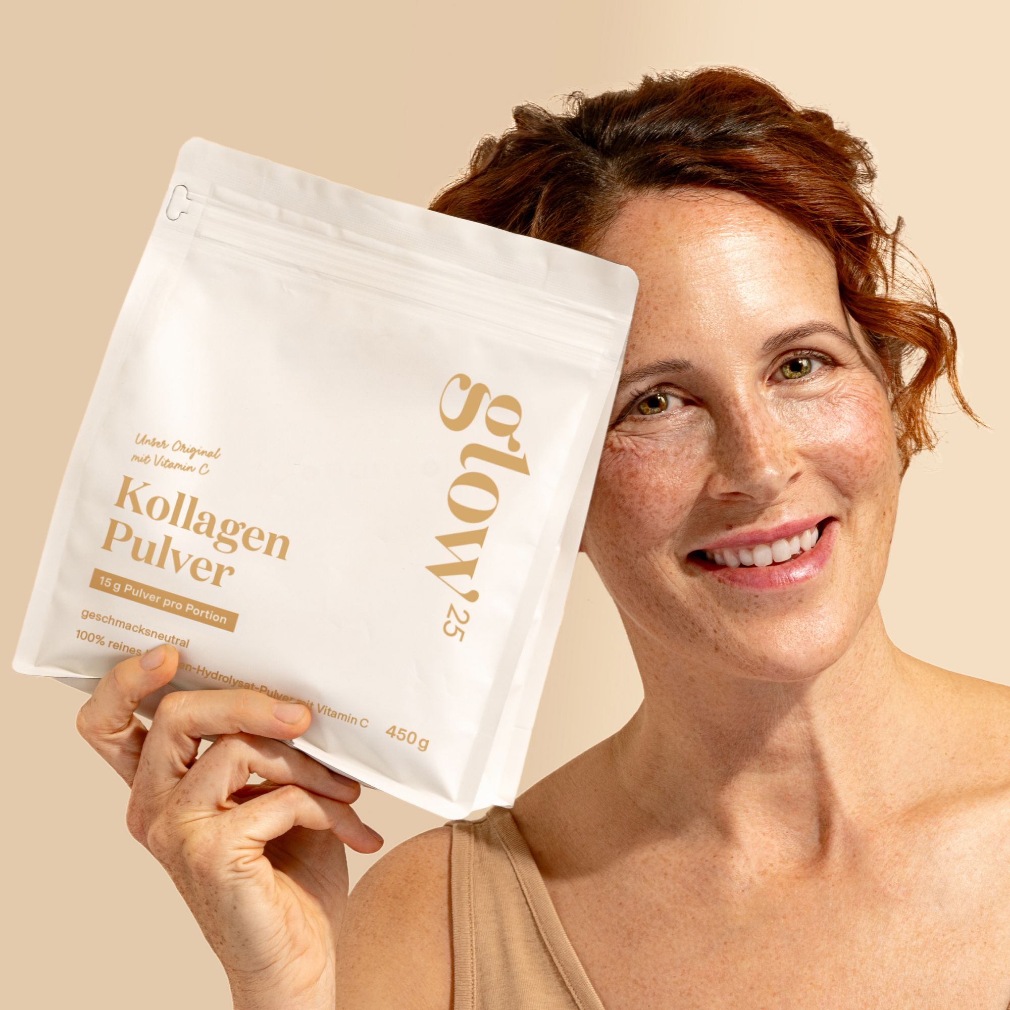 Glow25® Kollagen Pulver mit Vitamin C