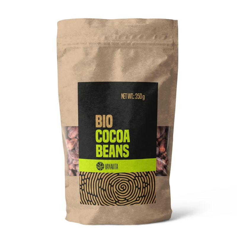 GymBeam BIO Kakaobohnen ungeröstet 250 g