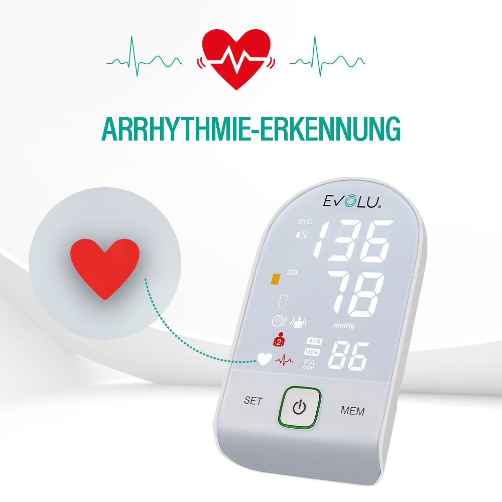 INTELLIGENT Oberarm-Blutdruckmessgerät - white edition