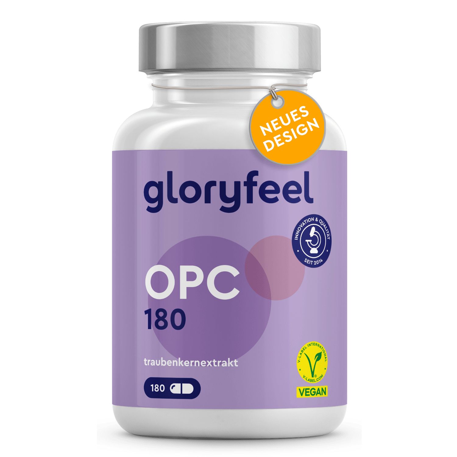 gloryfeel® OPC Traubenextrakt Kapseln + Vitamin C