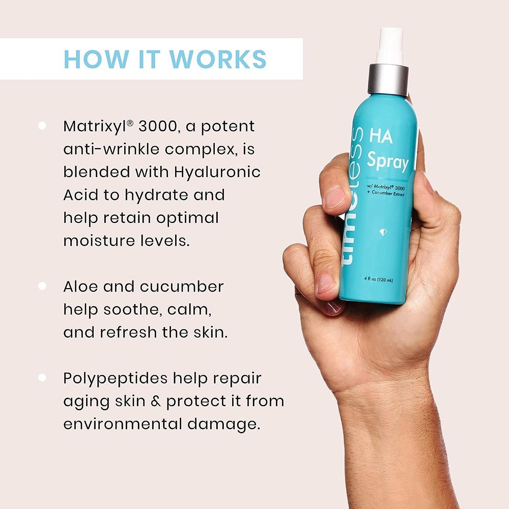 TIMELESS SKIN CARE Ha Matrixyl Cucumber Spray Face Mist