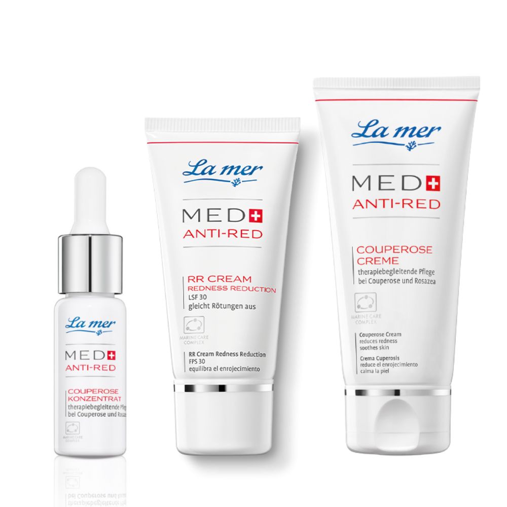 La mer MED+ Anti Red 3er Sparset - Serum + Creme + RR Reduction