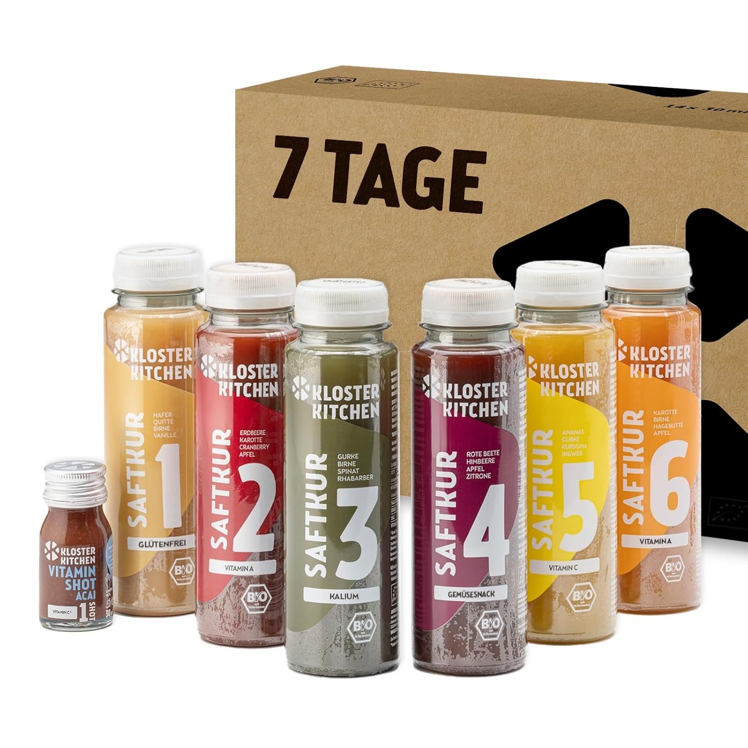 Kloster Kitchen Saftkur 7Tage (inkl. 10,50€ Einweg Pfand)