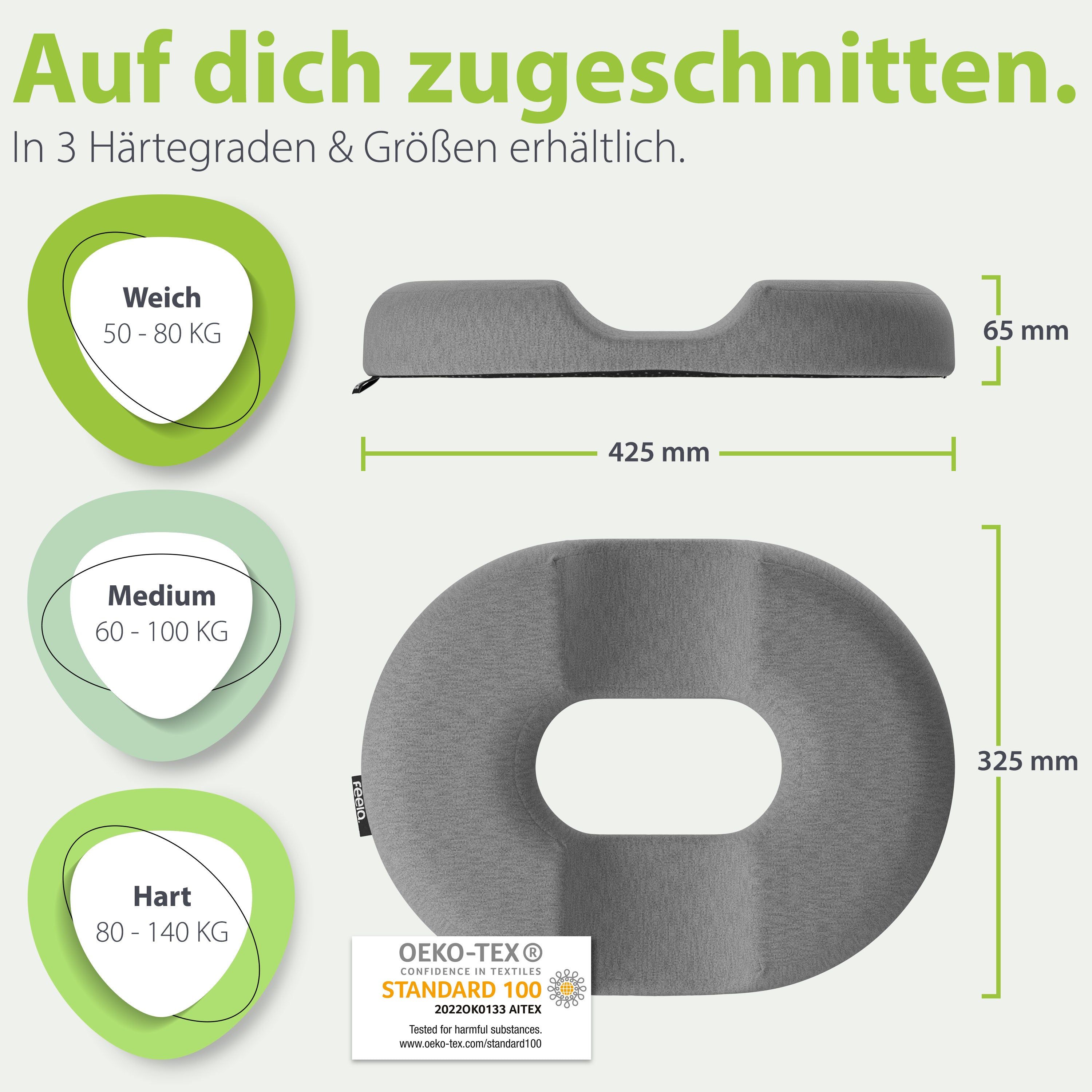 feela.® Orthopädischer Sitzring Hart/Groß