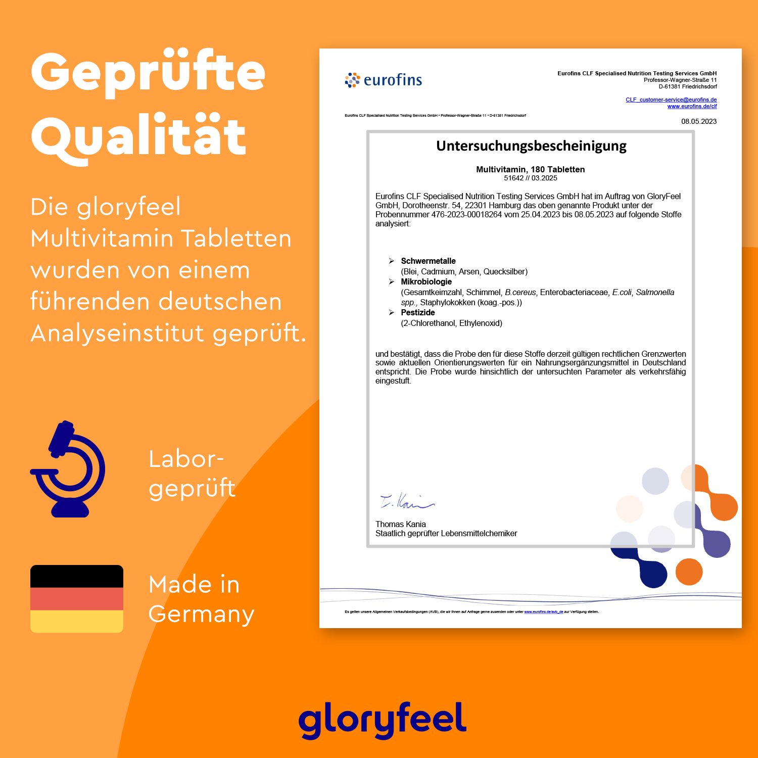 gloryfeel® Multivitamin Vegan - A bis Zink Kapseln