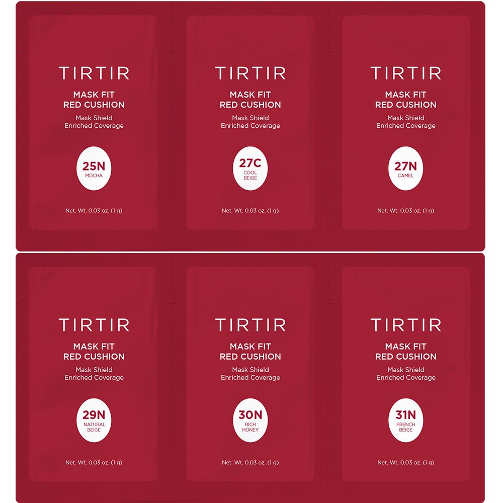 TIRTIR Mask Fit Red Cushion 6 Colors kit 25N-31N