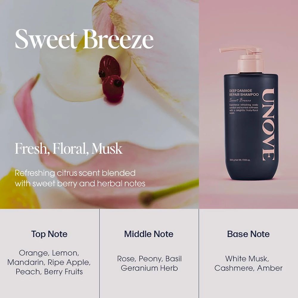 UNOVE Deep Damage Repair Shampoo für geschädigtes Haar