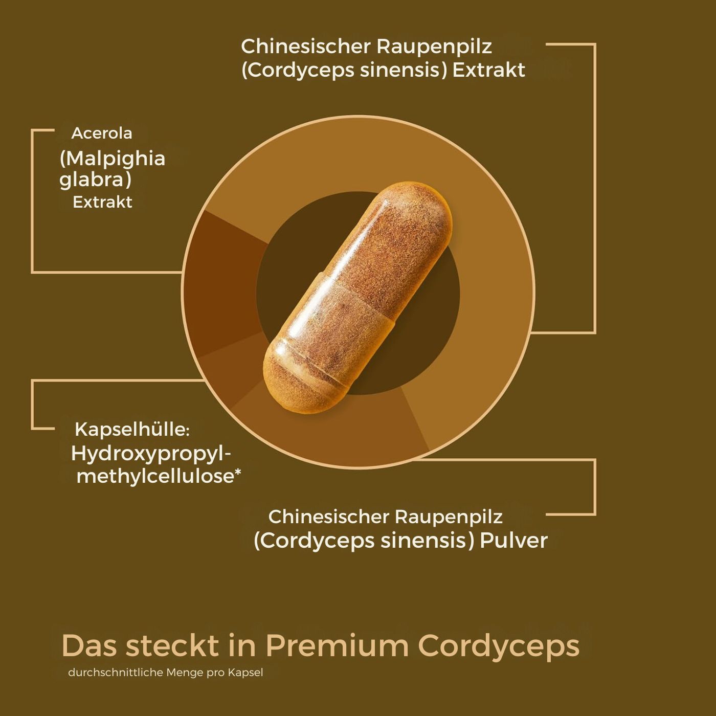 Viktilabs Premium Cordyceps: Vitalpilz mit Vitamin C